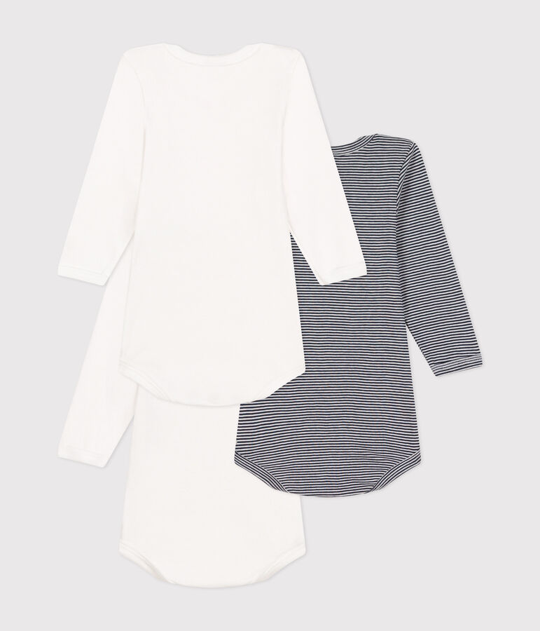 3er-Set lang&auml;rmelige Bodys aus Baumwolle f&uuml;r Babys variante 1