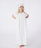 Kinder-Nachthemd zum Verkleiden mit Stirnband aus Baumwolle weiss MARSHMALLOW/weiss MULTICO