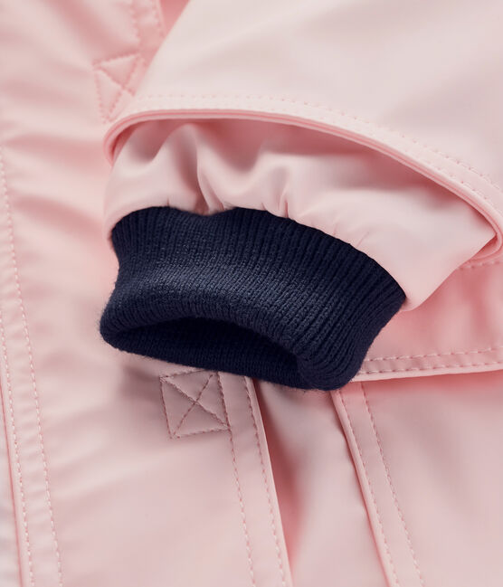 Klassissche Petit Bateau-Baby-Regenjacke für Mädchen rosa MINOIS