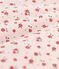 BABYSCHLAFSACK AUS NICKI MIT BLUMENMUSTER, TOG-WERT 2 rosa SALINE/weiss MULTICO