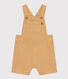Kurze Baby-Latzhose aus farbigem Denim