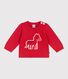 Baby-Pullover aus Woll- und Baumwollstrick mit Pferdmotiv