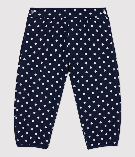 Baby-Hose aus Molton. blau SMOKING/weiss MARSHMALLOW