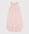Baby-Schlafsack aus Baumwolle mit rosa Walen TOG 2 SALINE/ MARSHMALLOW