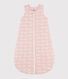 Baby-Schlafsack aus Baumwolle mit rosa Walen TOG 2