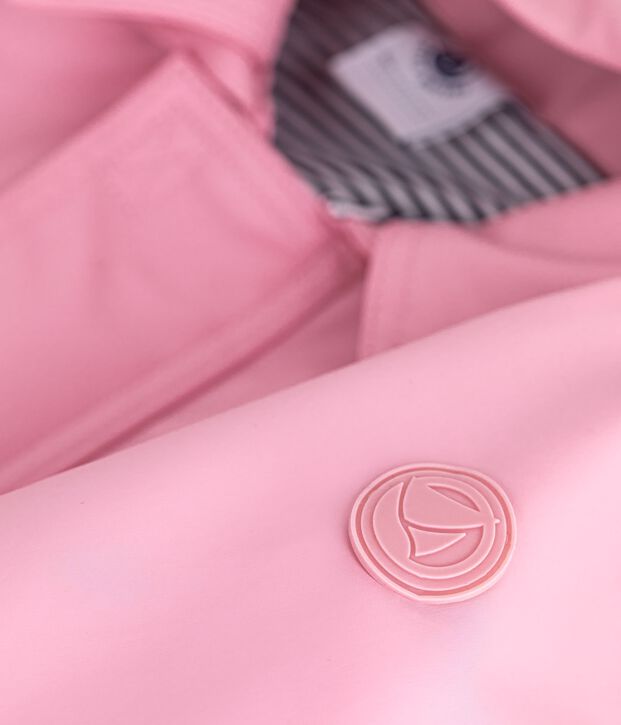 Ikonische Baby-Regenjacke einfarbig rosa