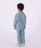 Kinder-Jacke aus Baumwolle mit Streifen blau/weiss