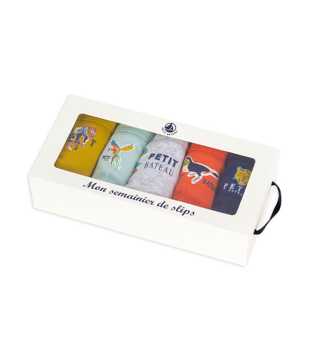 5er-Set Slips f&uuml;r kleine Jungen vielfarbig