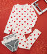 3er-Set Slips und ein Kinderpyjama aus Baumwolle für Mädchen