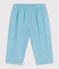 Baby-Hose aus einfarbigem Musselin-Stoff blau AQUATIC