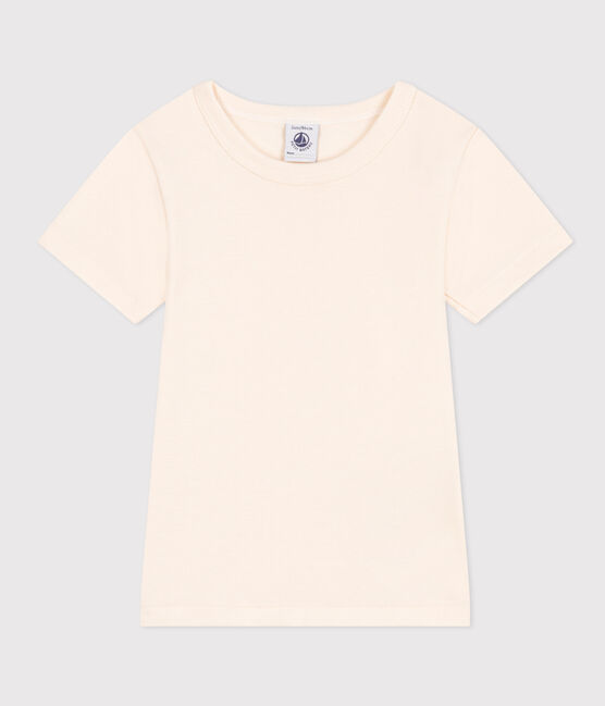 Kurzärmeliges T-Shirt aus Baumwolle naturfarben AVALANCHE