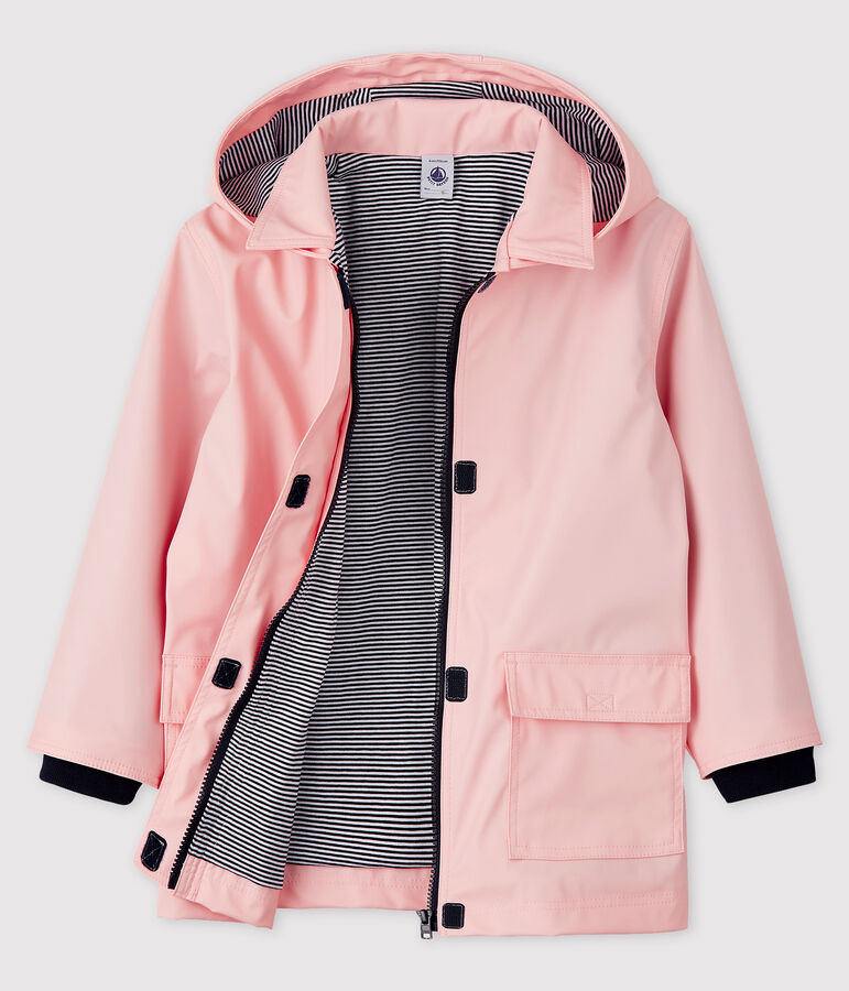 Klassische Kinder-Regenjacke f&uuml;r M&auml;dchen rosa MINOIS