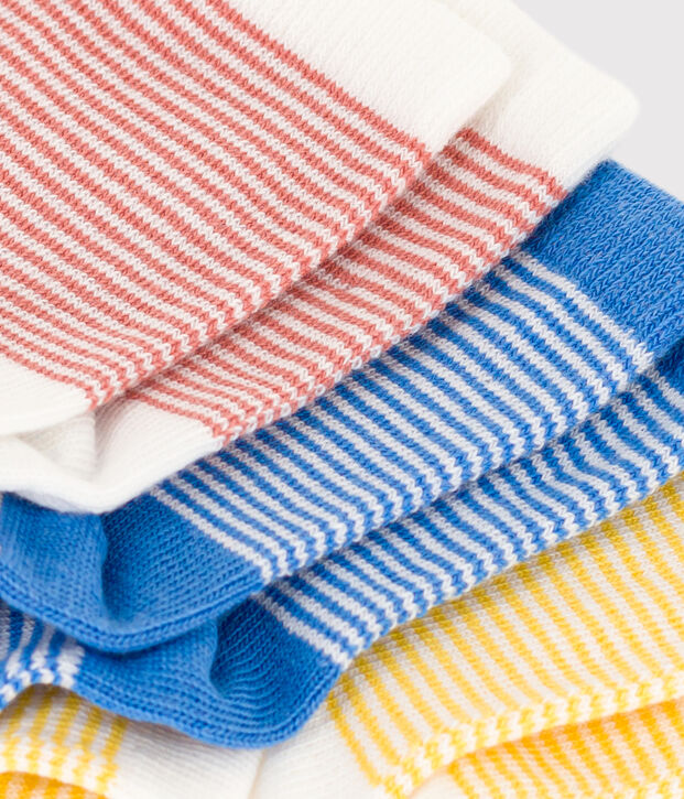 3er-Set Babysocken vielfarbig