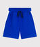 Kinder-Bermudashorts aus einfarbiger Baumwolle blau PERSE
