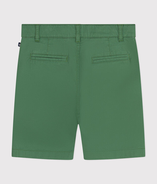 Shorts aus Serge f&uuml;r Jungen gr&uuml;n