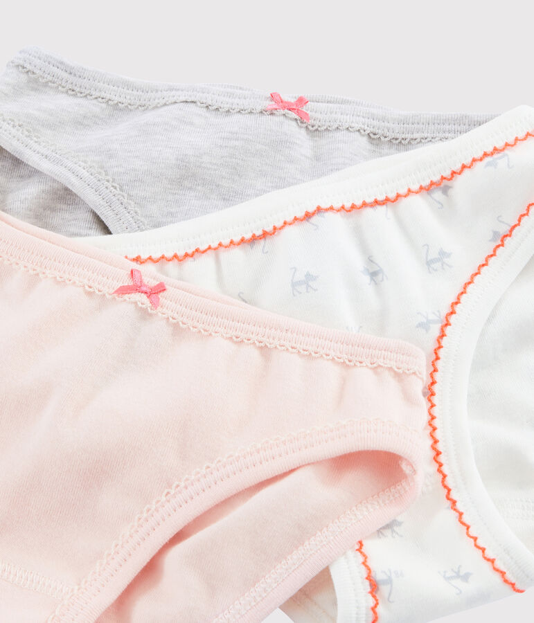 Set mit 3 Unterhosen mit Katzen-Print f&uuml;r kleine M&auml;dchen variante 1