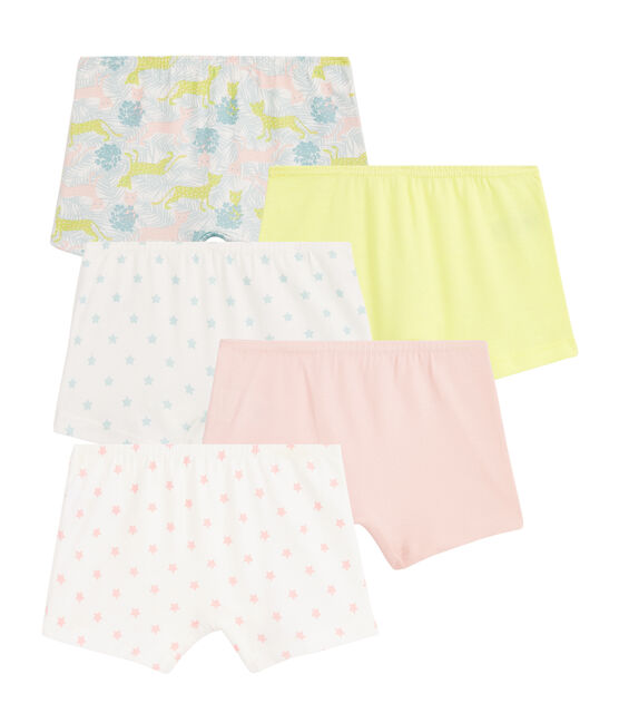 5er-Set Shortys für kleine Mädchen variante 1