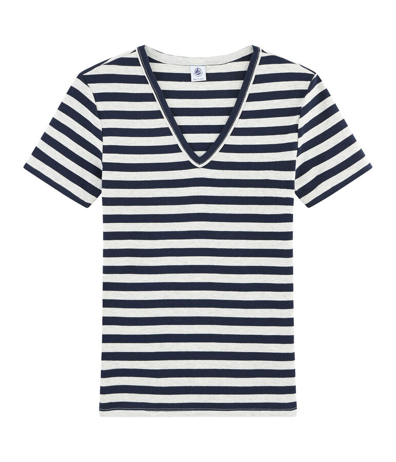 Damen-T-Shirt blau SMOKING/grau BELUGA