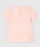 Kurzärmelige Baby-Bluse mit Kragen für Mädchen rosa MINOIS