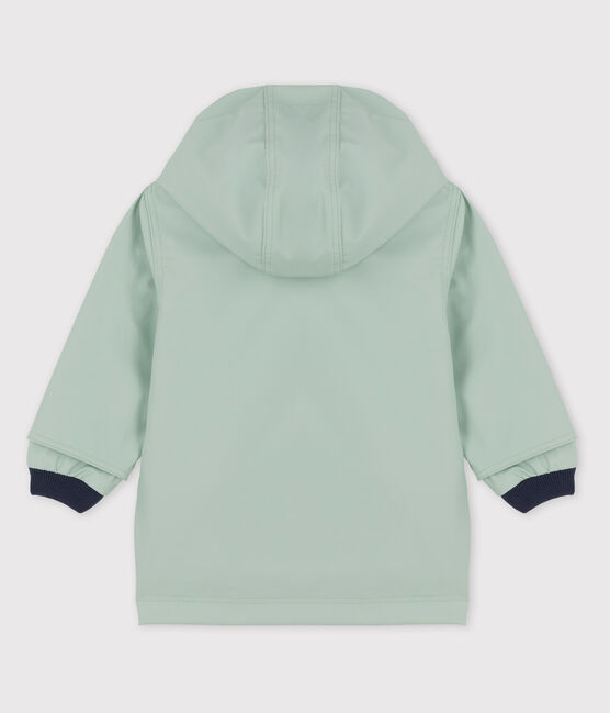 KLASSISCHE BABY-REGENJACKE AUS RECYCELTEM MATERIAL grün HERBIER