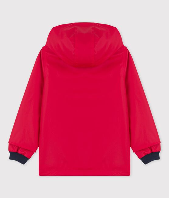 KLASSISCHE KINDER-REGENJACKE AUS RECYCELTEM MATERIAL rot TERKUIT