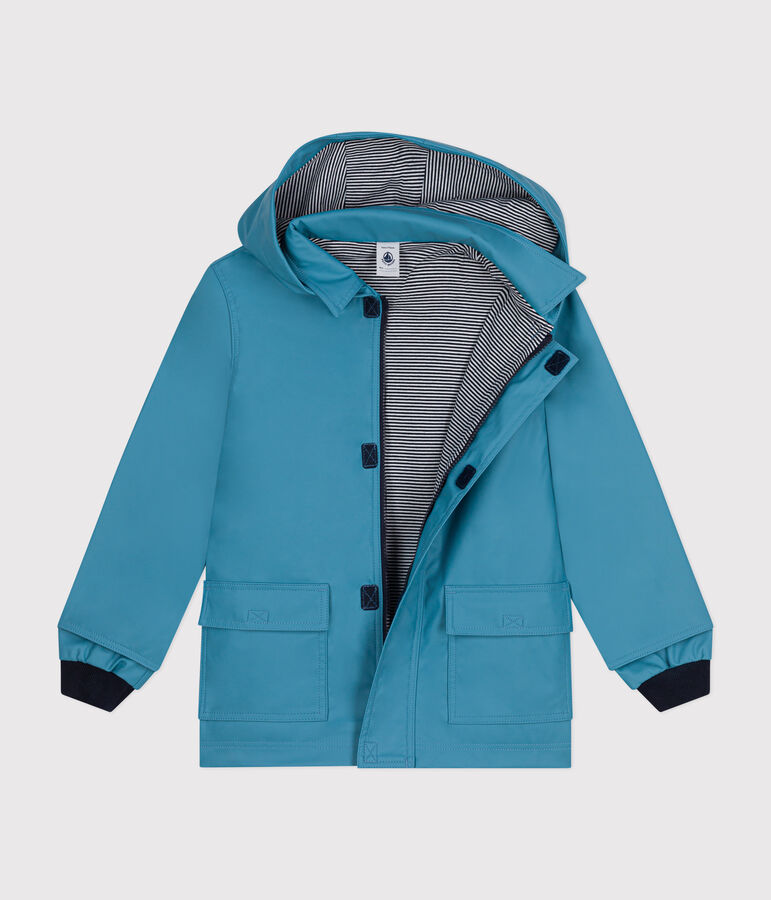 Kinder-Regenjacke blau