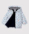 Warme Baby-Windjacke weiss MARSHMALLOW/weiss MULTICO