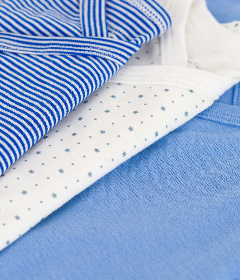 3er-Set bedruckte kurz&auml;rmelige Wickelbodys aus Baumwolle variante 1