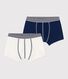 2er-Set Boxershorts aus Bio-Baumwolle und Elastan für Jungen