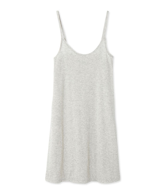 Chemise à bretelles femme en coton léger grau BELUGA CHINE