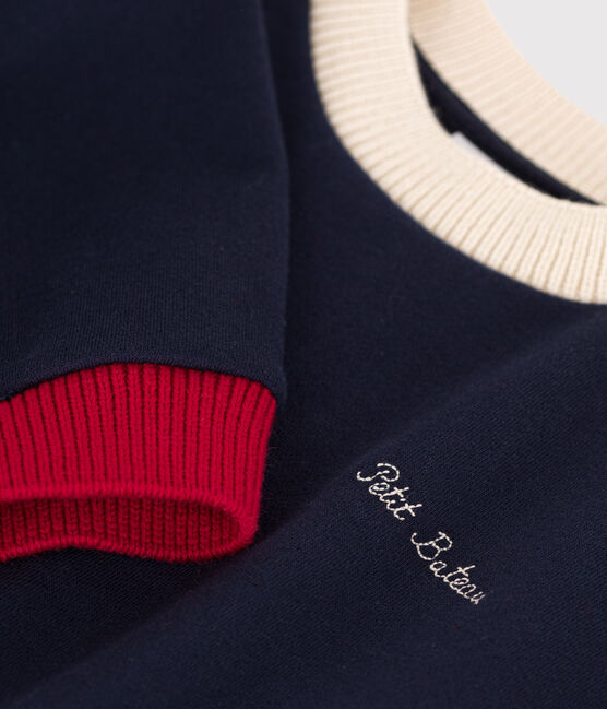 Sweatshirt mit Printmotiv aus Molton blau SMOKING