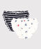 2er-Set Damen-Slips aus Baumwolle mit Herzmotiv variante 1