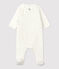 Baby-Strampler aus Bio-Baumwolle weiss MARSHMALLOW/weiss MULTICO