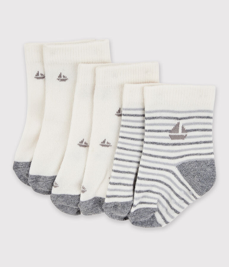 3er-Set Babysocken vielfarbig