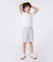 Kurzärmeliges Kinder-Poloshirt aus einfarbiger Baumwolle  weiss MARSHMALLOW