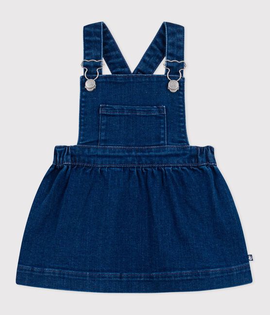 Baby-Latzkleid aus Denim blau DENIM MOYEN