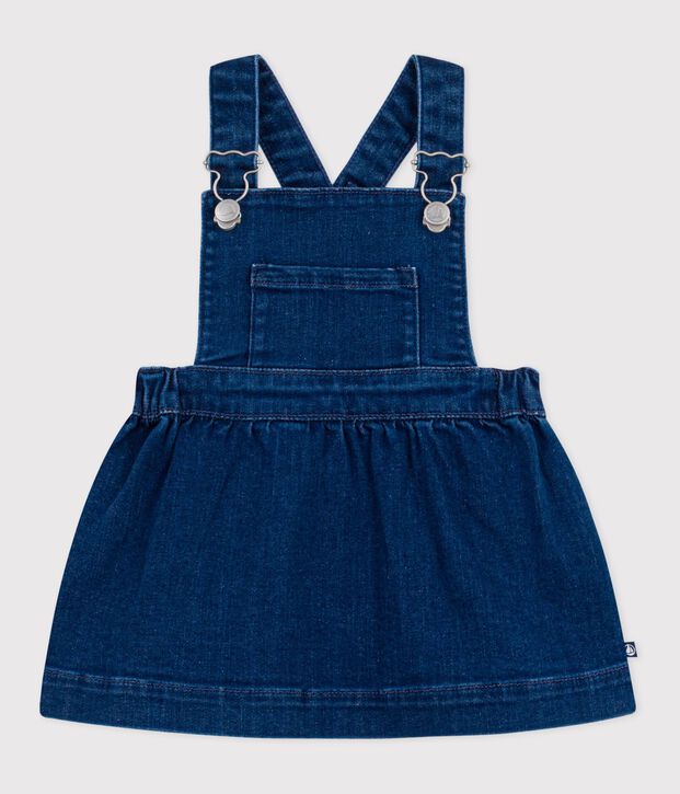 Baby-Latzkleid aus Denim blau