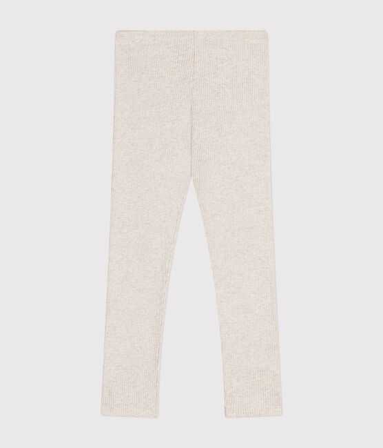 Kinder-Leggings für Mädchen beige MONTELIMAR CHINE