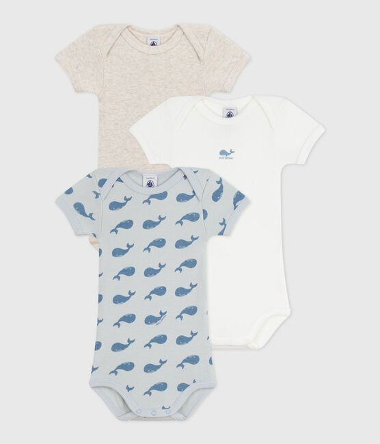 Set kurzärmeliger Baby-Bodys aus Baumwolle mit Walmotiv variante 1