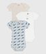 Set kurzärmeliger Baby-Bodys aus Baumwolle mit Walmotiv