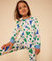 Kinderpyjama aus Baumwolle mit Paris-Printmotiv weiss MARSHMALLOW/weiss MULTICO