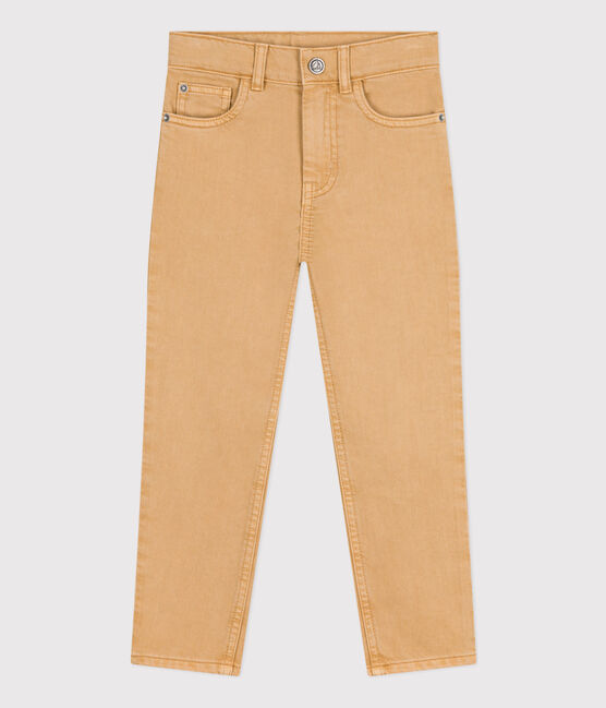 Kinderhose aus Denim für Jungen beige TOURONE