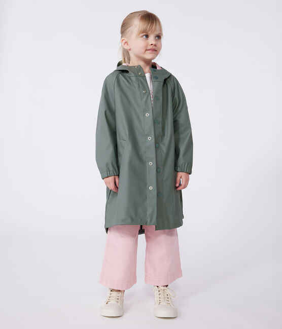 Kinder-Regenjacke mit zwei Farben  grün THUYA:CHARME