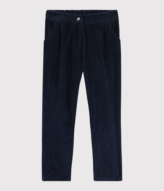 Kinder-Cordhose für Mädchen blau SMOKING