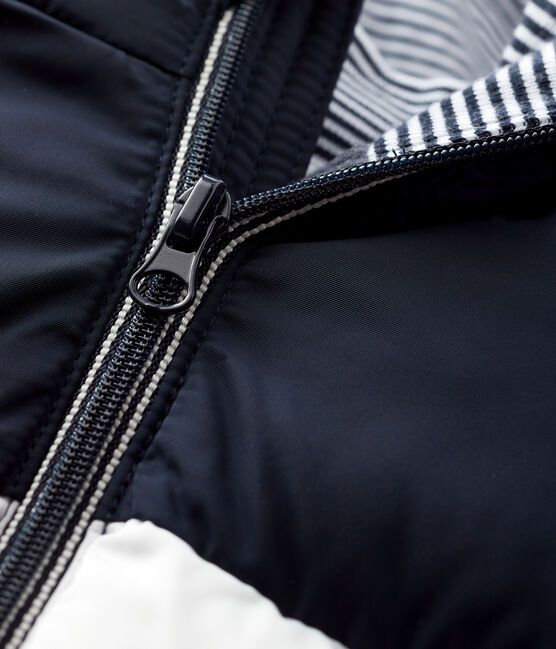 Gesteppter Baby-Anorak für Jungen blau SMOKING/weiss MULTICO