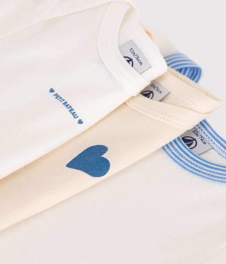 3er-Set kurz&auml;rmelige Bodys aus Baumwolle mit Print f&uuml;r Babys variante 1