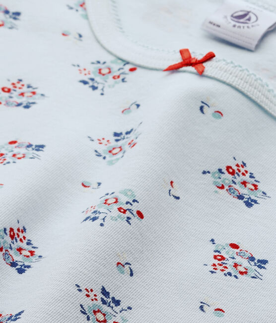 T-shirt fille imprimé en jersey stretch blau FRAICHEUR/weiss MULTICO
