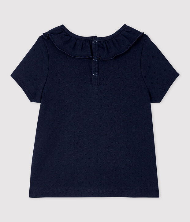 Kurz&auml;rmelige Baby-Bluse aus Baumwolle f&uuml;r M&auml;dchen SMOKING