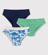3er-Set Slips aus Baumwolle mit Dschungel-Motiv für Jungen