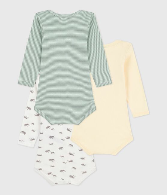 Set langärmeliger Baby-Bodys aus Baumwolle mit Igelmotiv variante 1